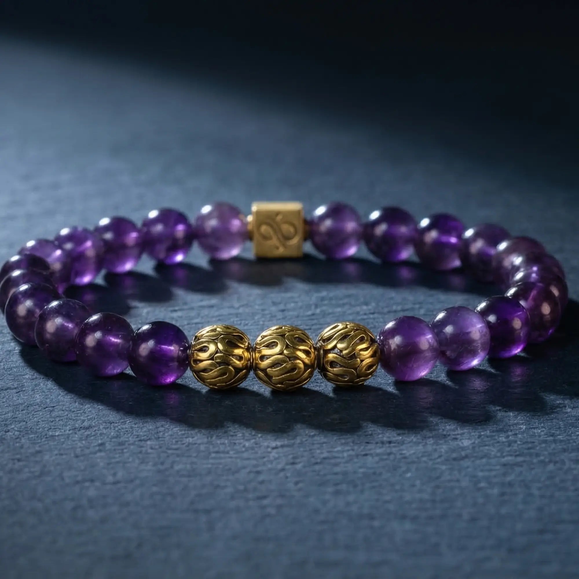 Amethyst Gold Vermeil Bracelet I (8mm)