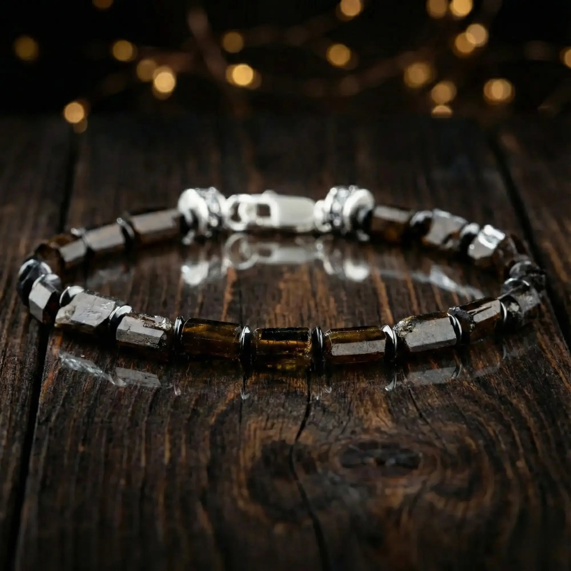 Raw Brown Tourmaline Bracelet I (8-10mm)