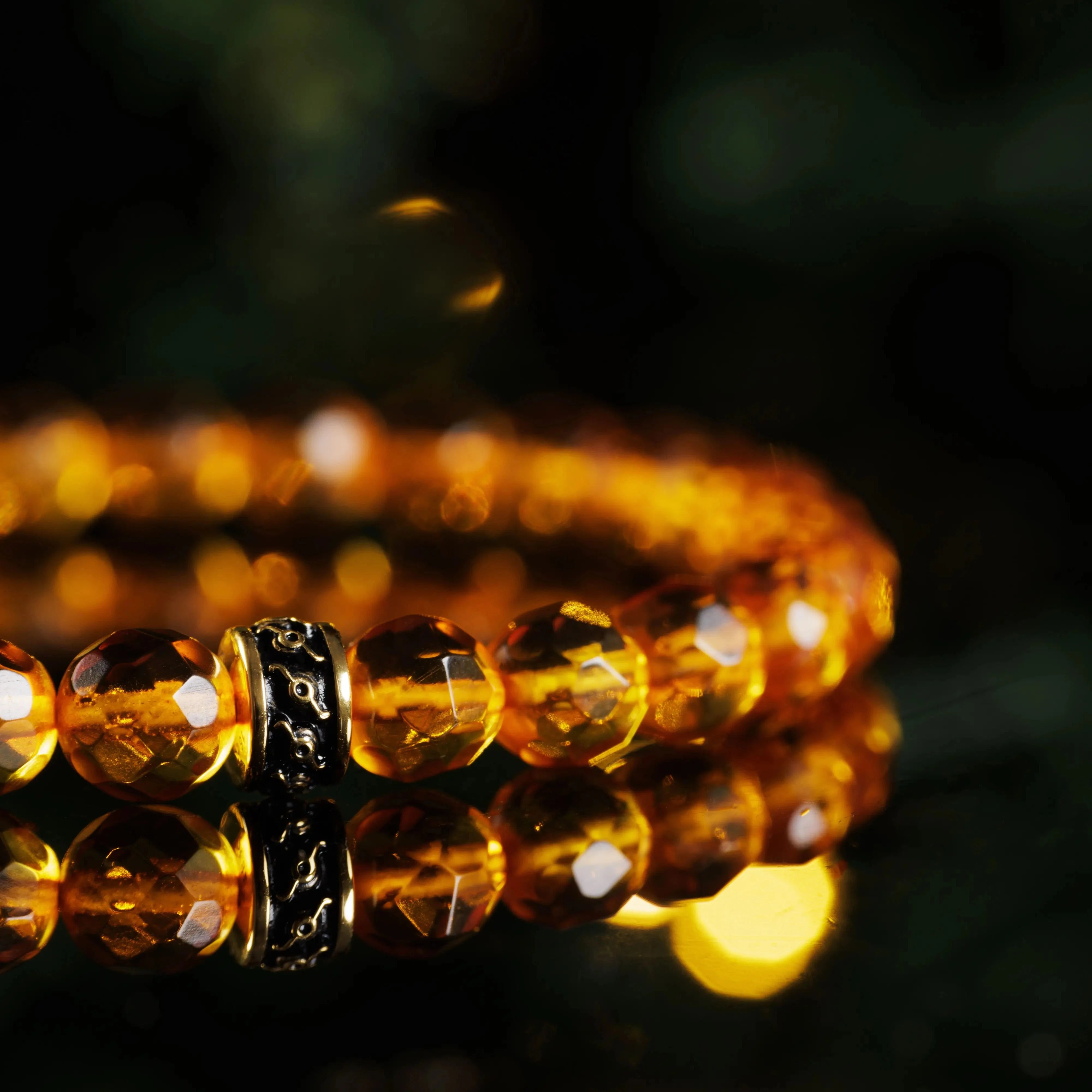 Amber Gold Bracelet I (6mm)