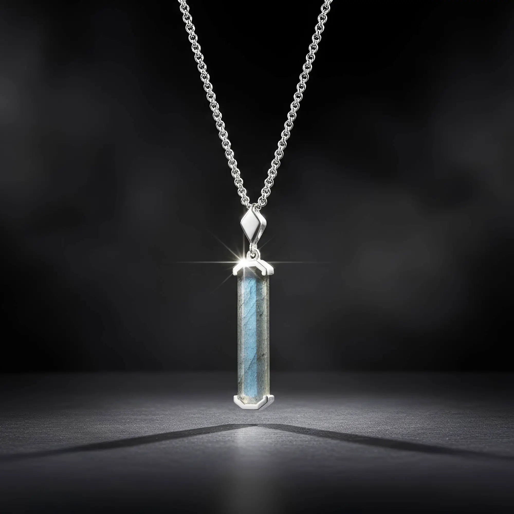 Labradorite Silver Pendant