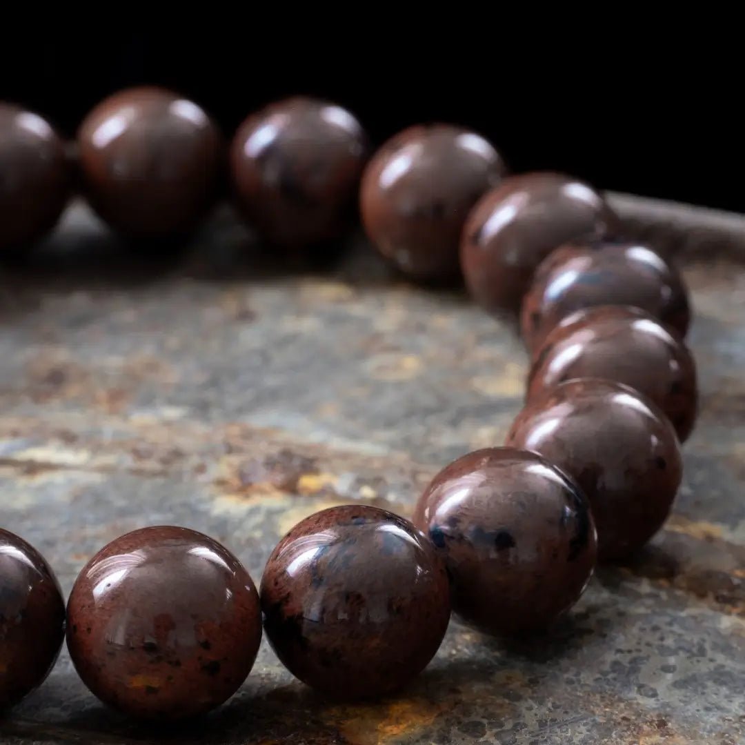 Classic Mahogany Obsidian Bracelet I (12mm)