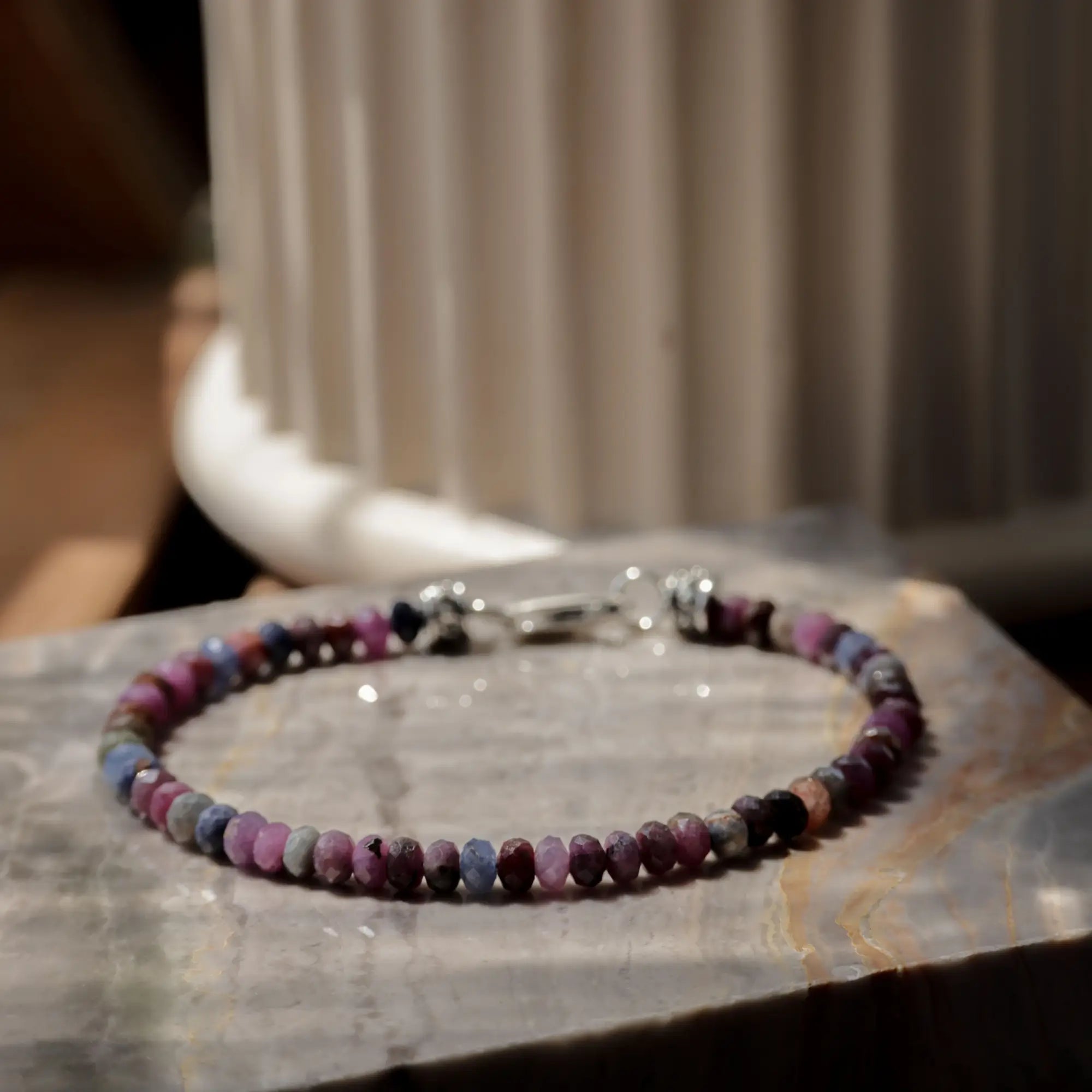 Multicolor Sapphire-Ruby bracelet I (5mm)