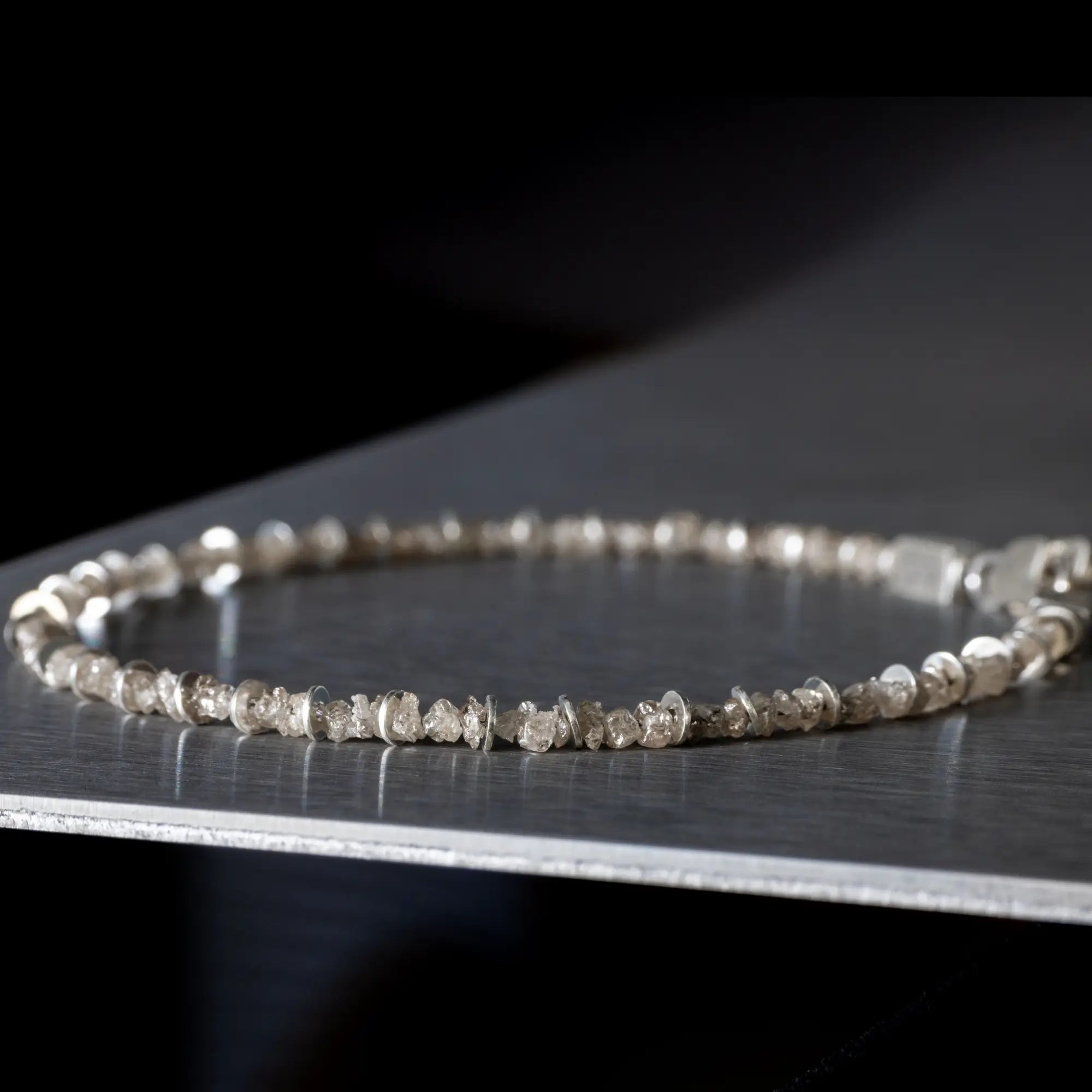 Raw Brown Diamond Bracelet I (2mm)