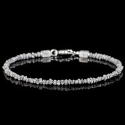 Raw Silvery Diamond Bracelet I (2-2.5mm)