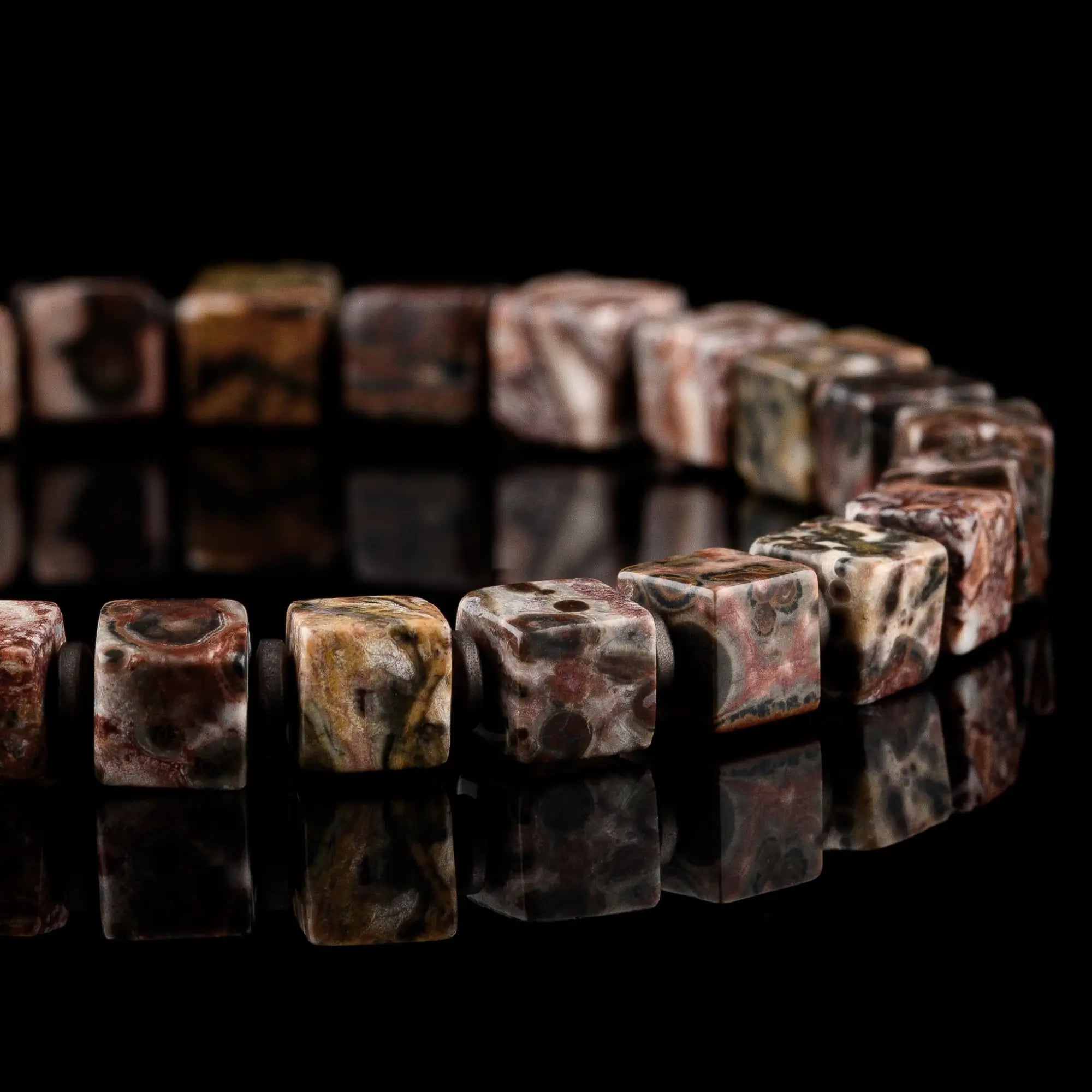 Red Leopard Skin Jasper Bracelet III