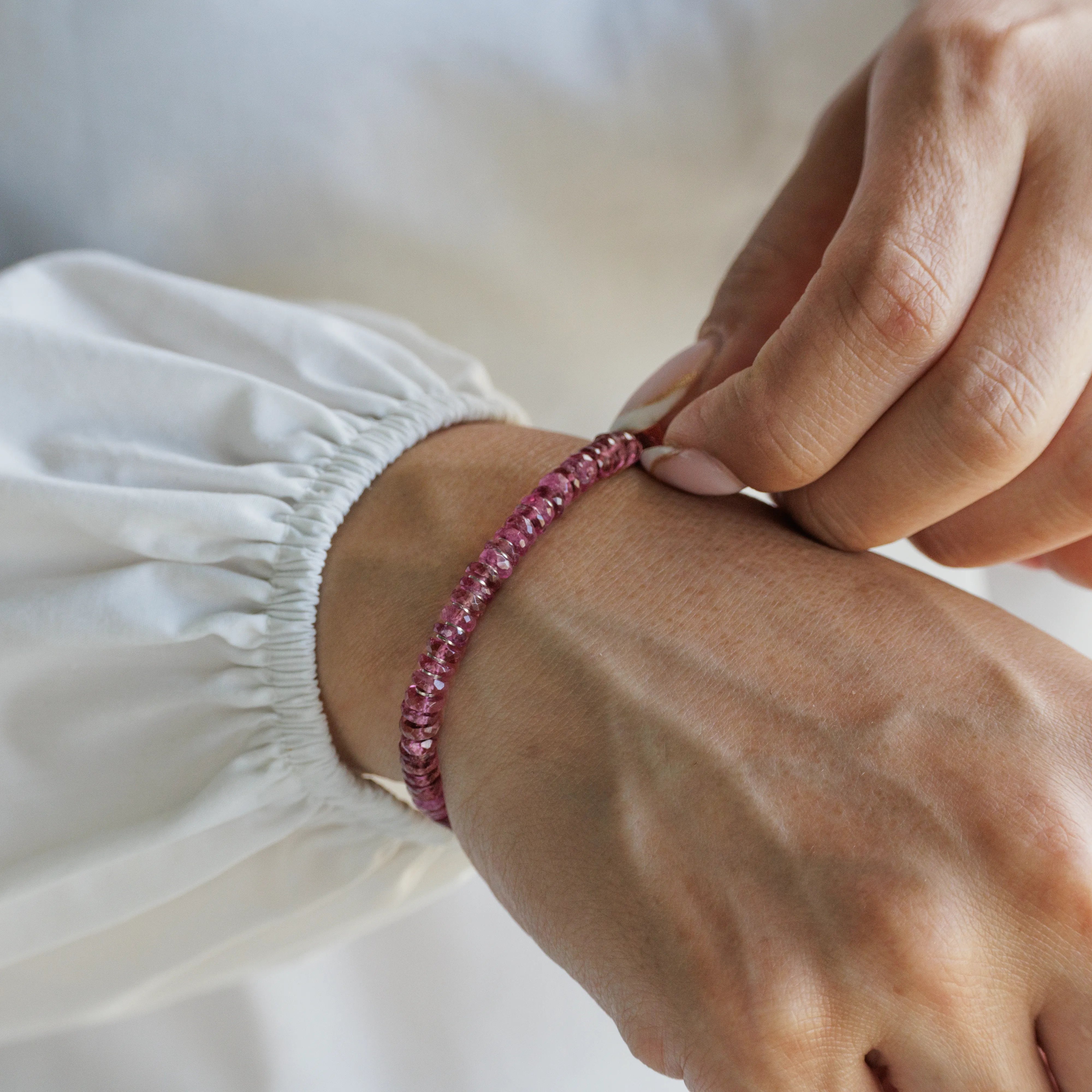 Pink Tourmaline Bracelet II (5mm)