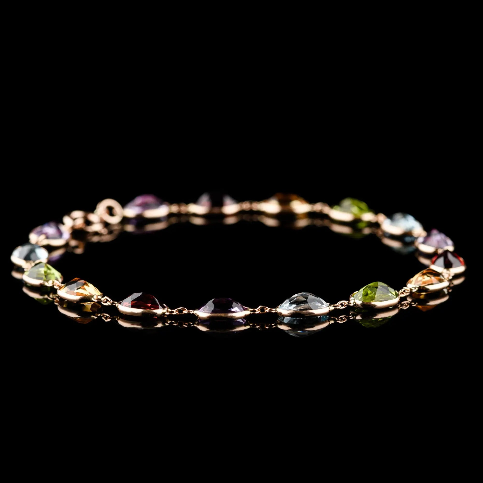 Rose Gold Multicolor Bracelet V (7x5mm)