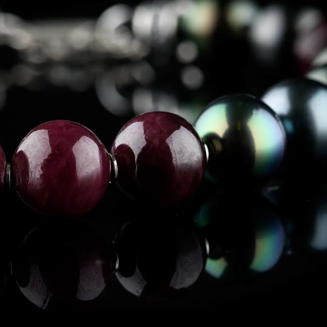Ruby - Tahiti Pearl Bracelet IX (9-11.5mm)