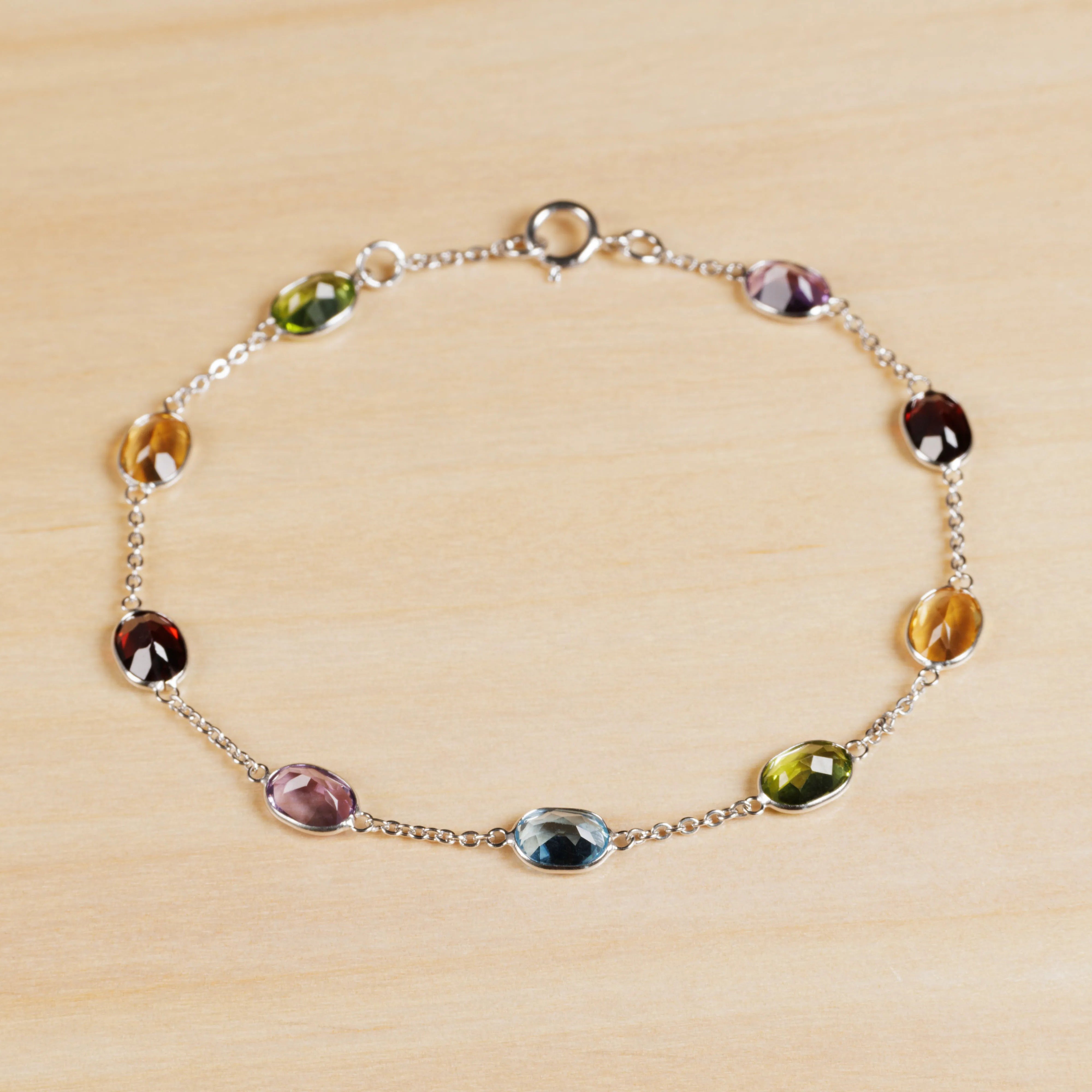 White Gold Multicolor Bracelet II (7x5mm)