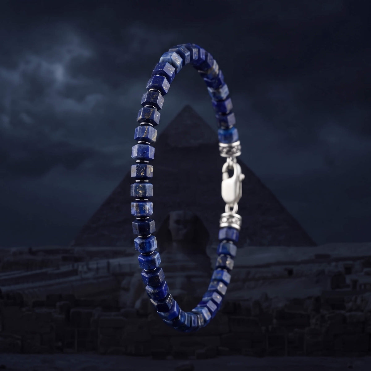 Lapis Lazuli Hexagon Bracelet I (5.5mm)