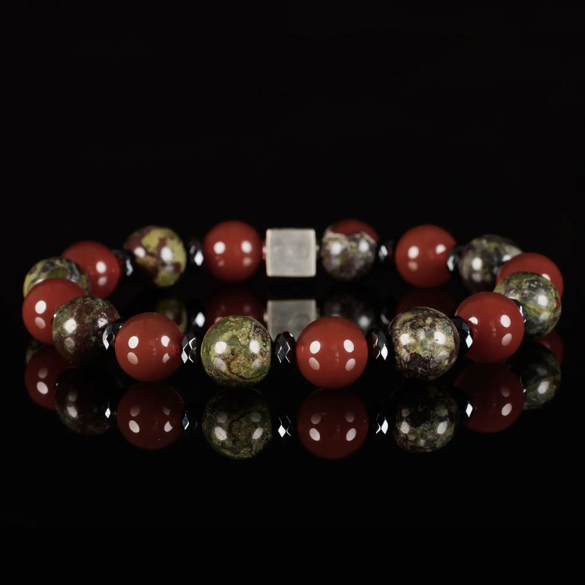 Dragon Blood﻿﻿﻿ Jasper Carnelian Bracelet IV (10mm)