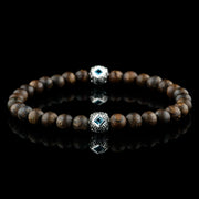 Paladin Swiss Blue Topaz - Matte Bronzite Bracelet I (6mm)