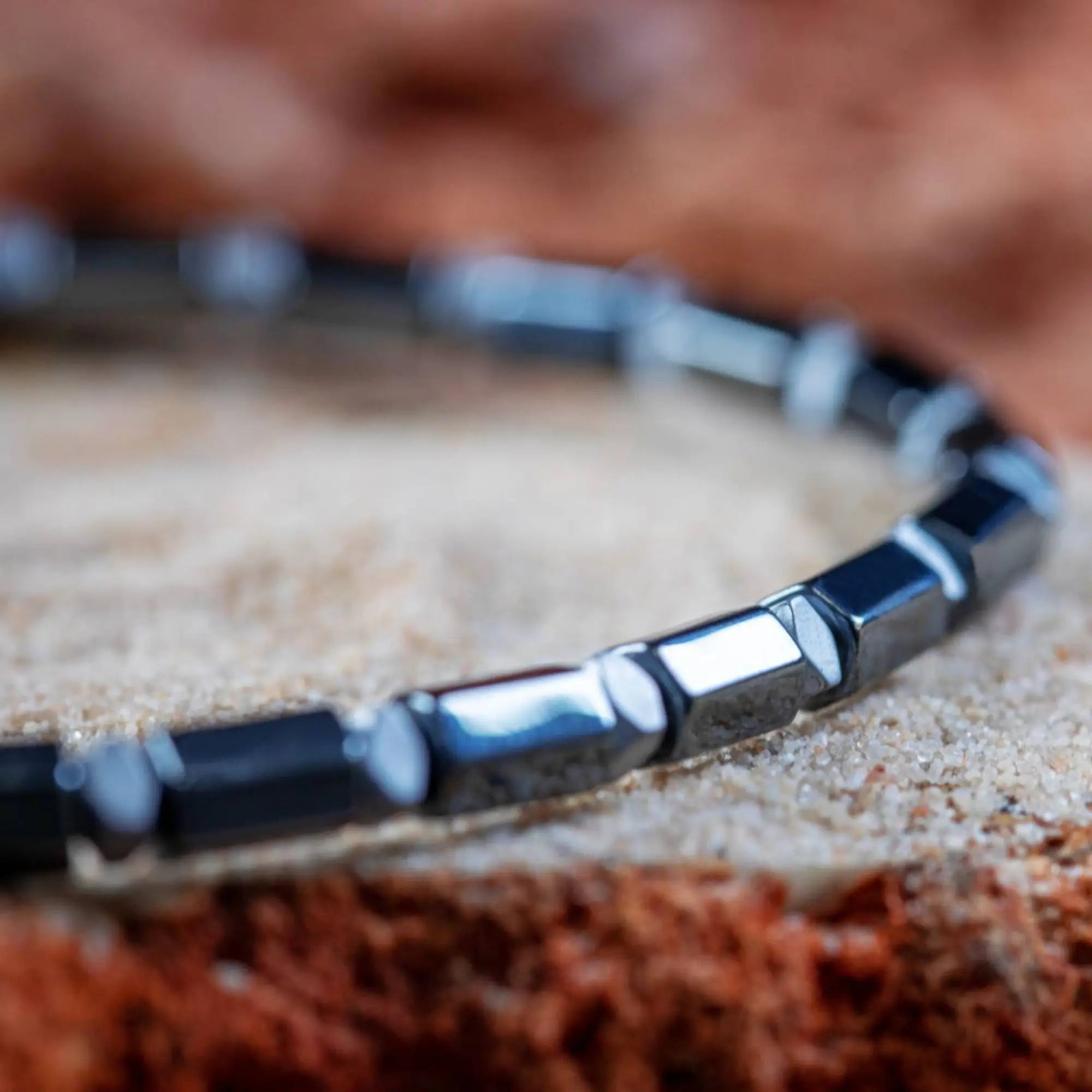 Hematite Hexagon Bracelet VIII (4mm)