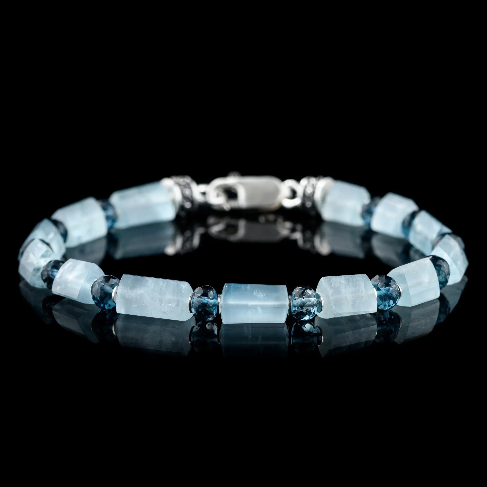 Aquamarine - London Blue Topaz Bracelet I (6mm)