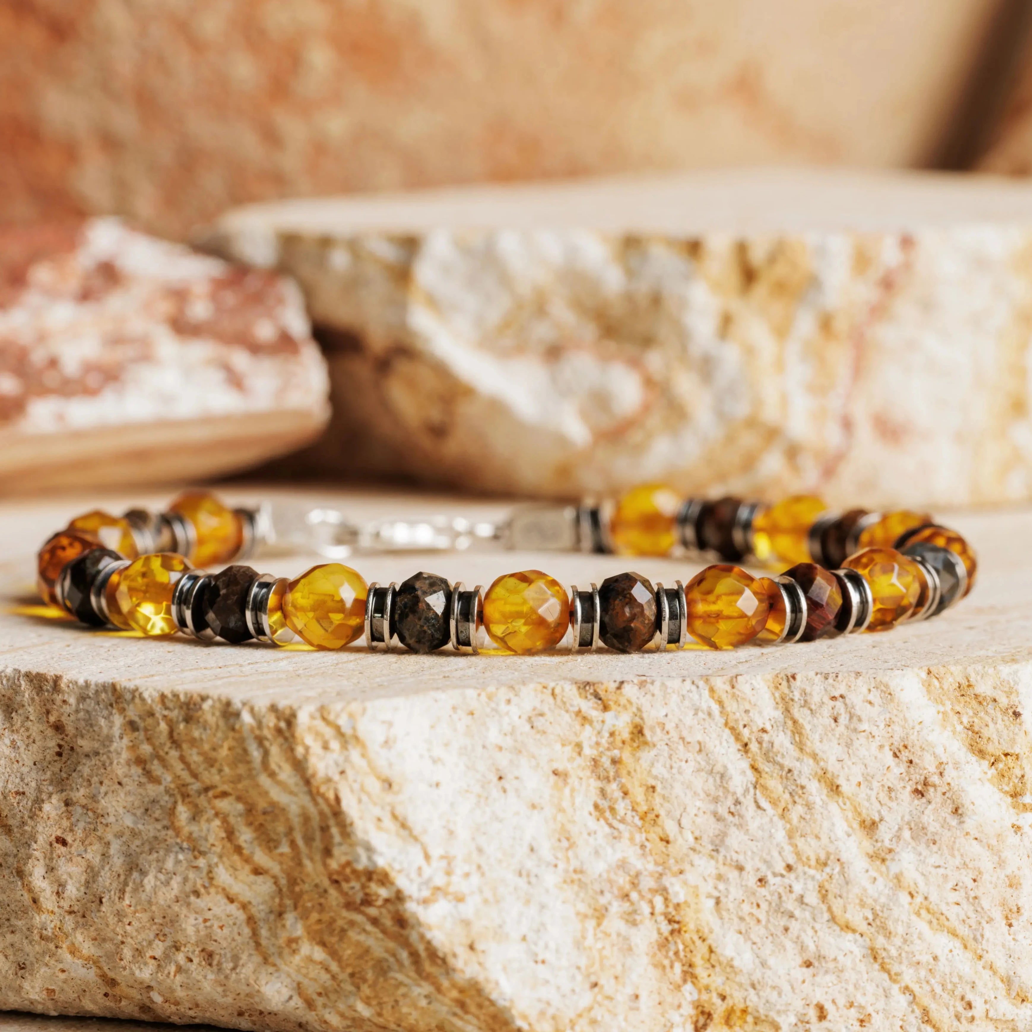 Amber-Pietersite Bracelet IX (5.5-6mm)