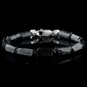 Raw Black Tourmaline Bracelet XXI (14-15mm)