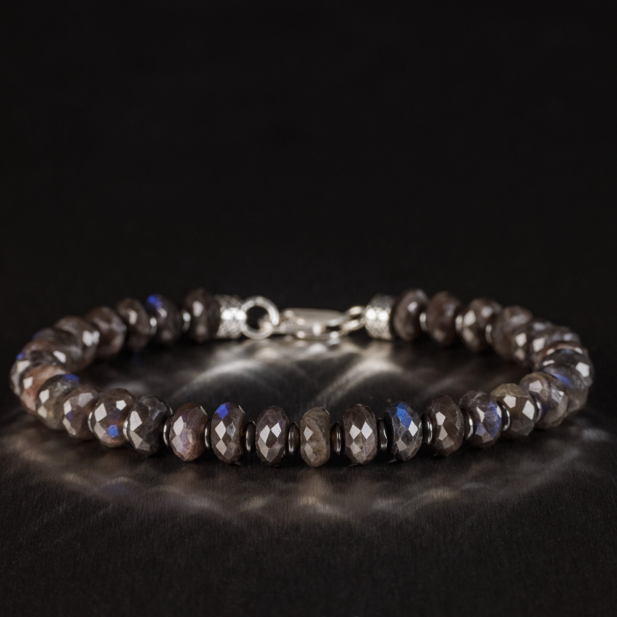 Black Labradorite Bracelet I  (8mm)