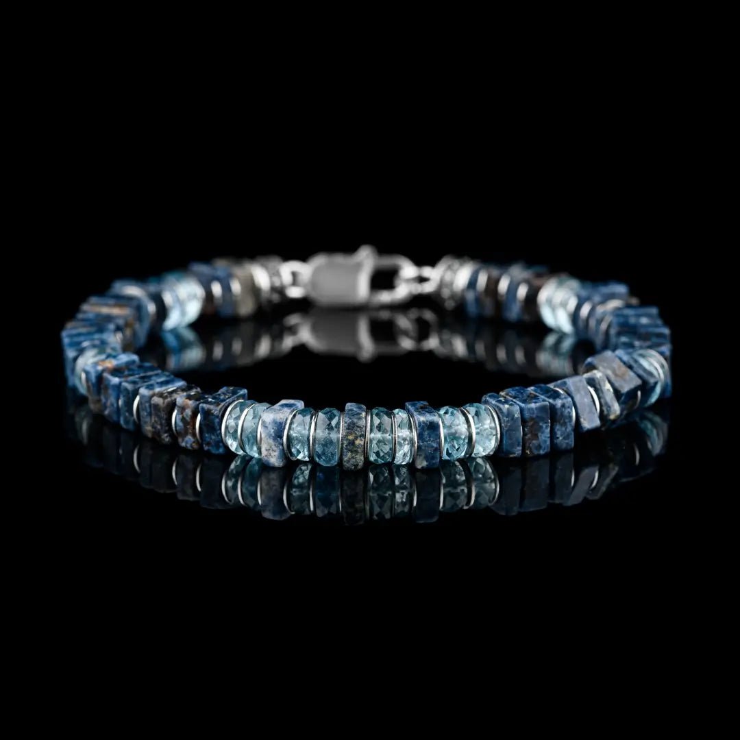 Blue Pegmatite - Aquamarine Bracelet I (6.5mm)