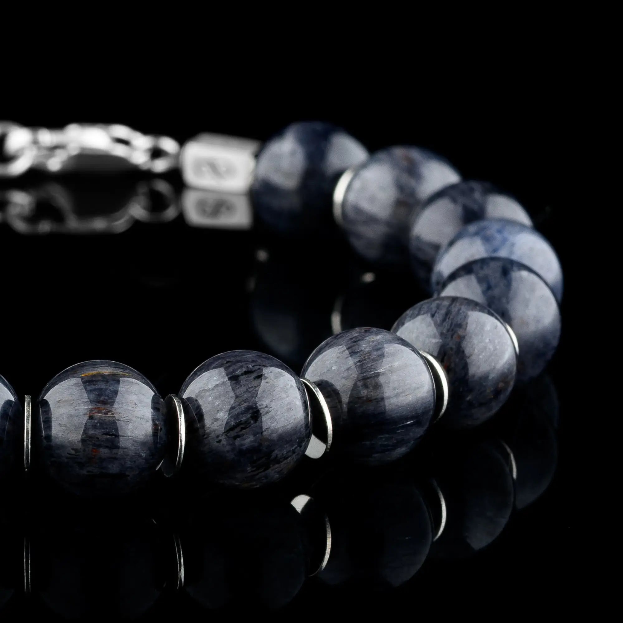 Blue Rutilated Quartz Bracelet I (10mm)
