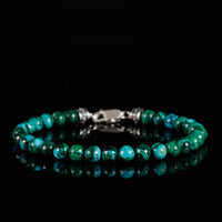 Blue Chrysocolla/Green Malachite Bracelet I (6mm)