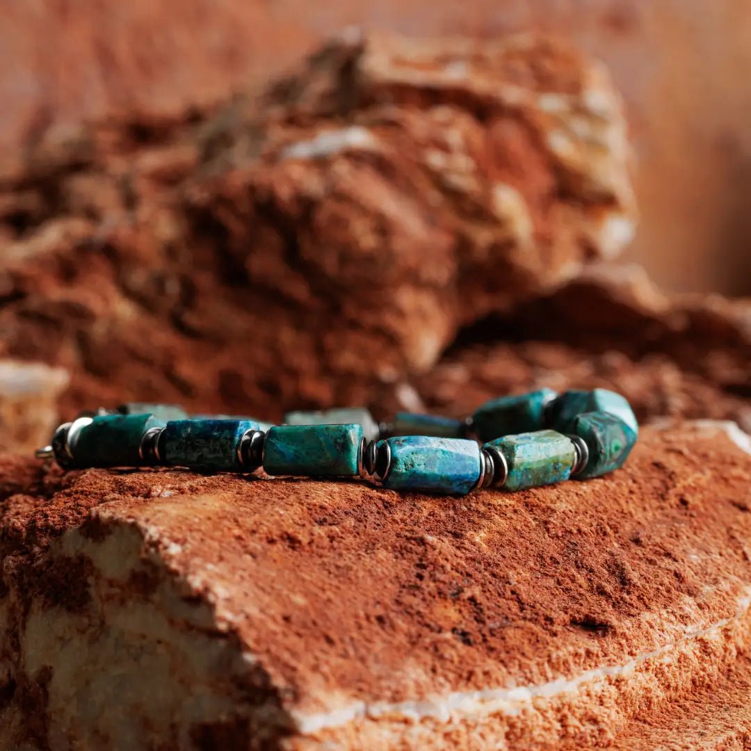 Chrysocolla Azurite Bracelet II (6-8mm)