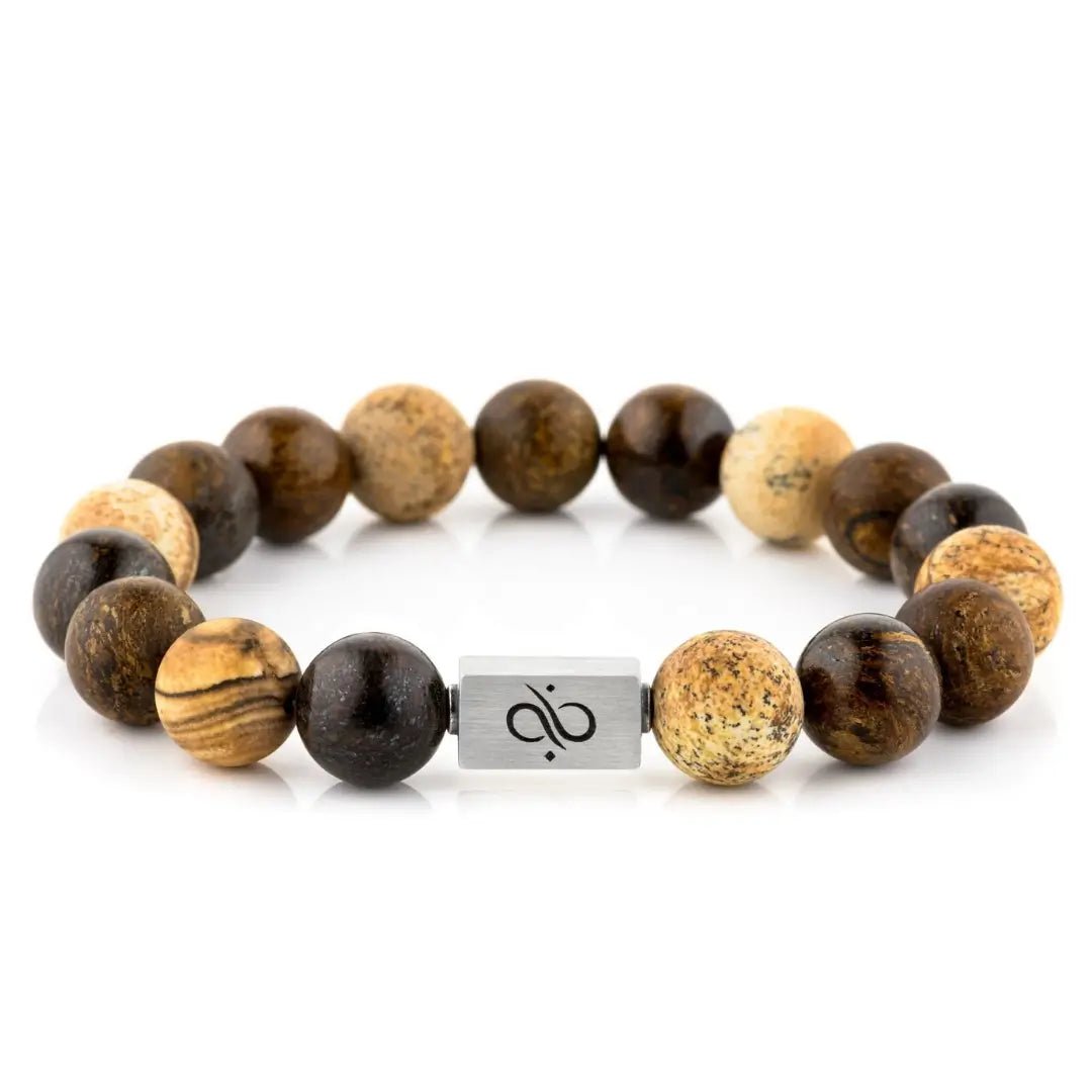 Classic Brown Mixed Bracelet I (12mm)