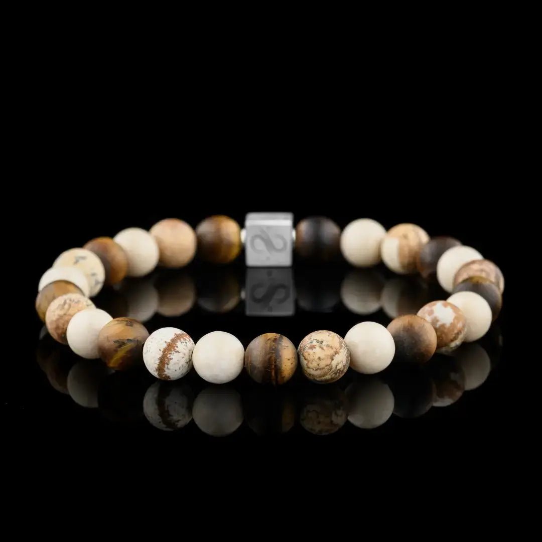 Classic Landscape Jasper Mixed Bracelet II (8mm)