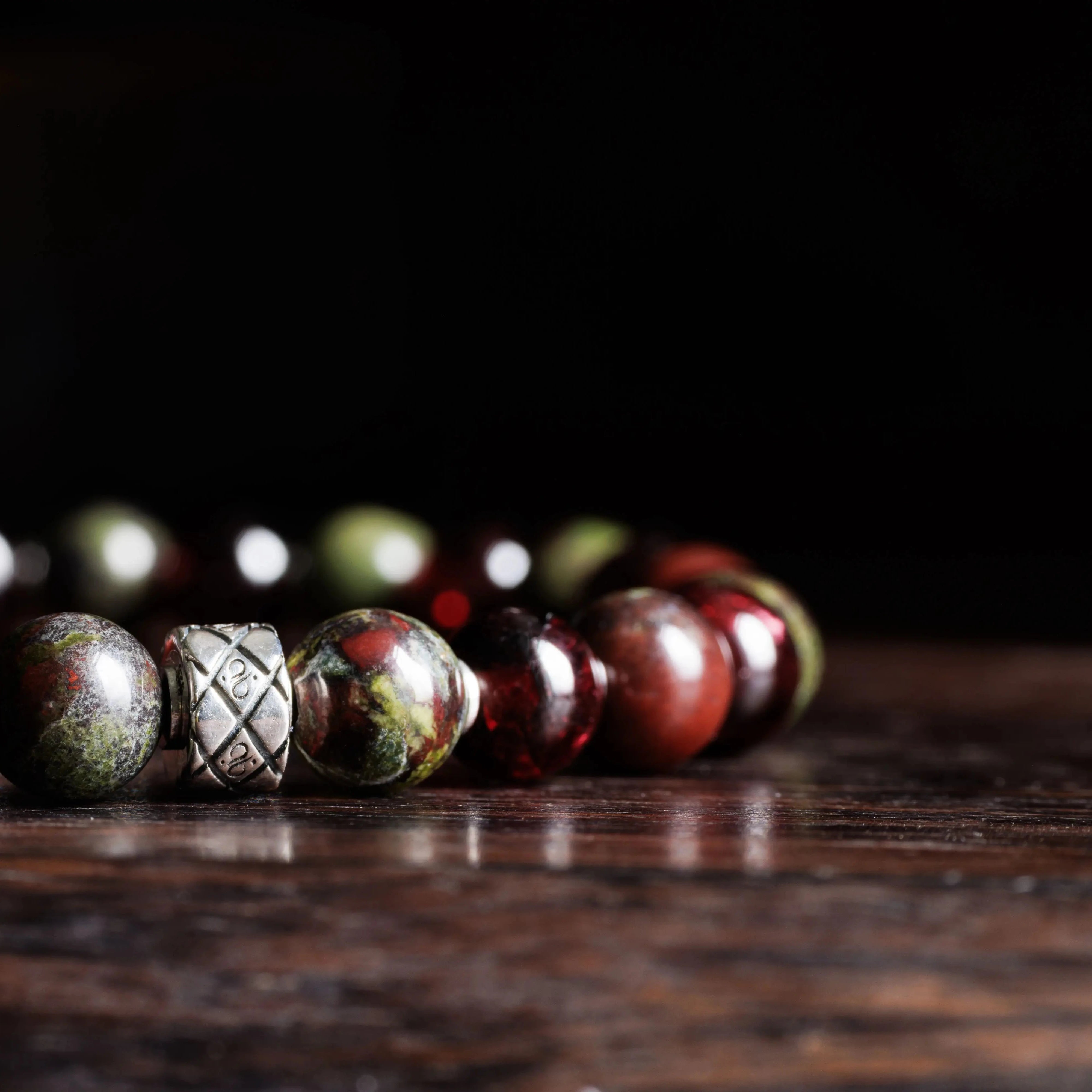 Dragon Blood Jasper - Red Garnet Bracelet X (6mm)