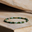 Hematite Mixed Blue/Green Bracelet I (4mm)
