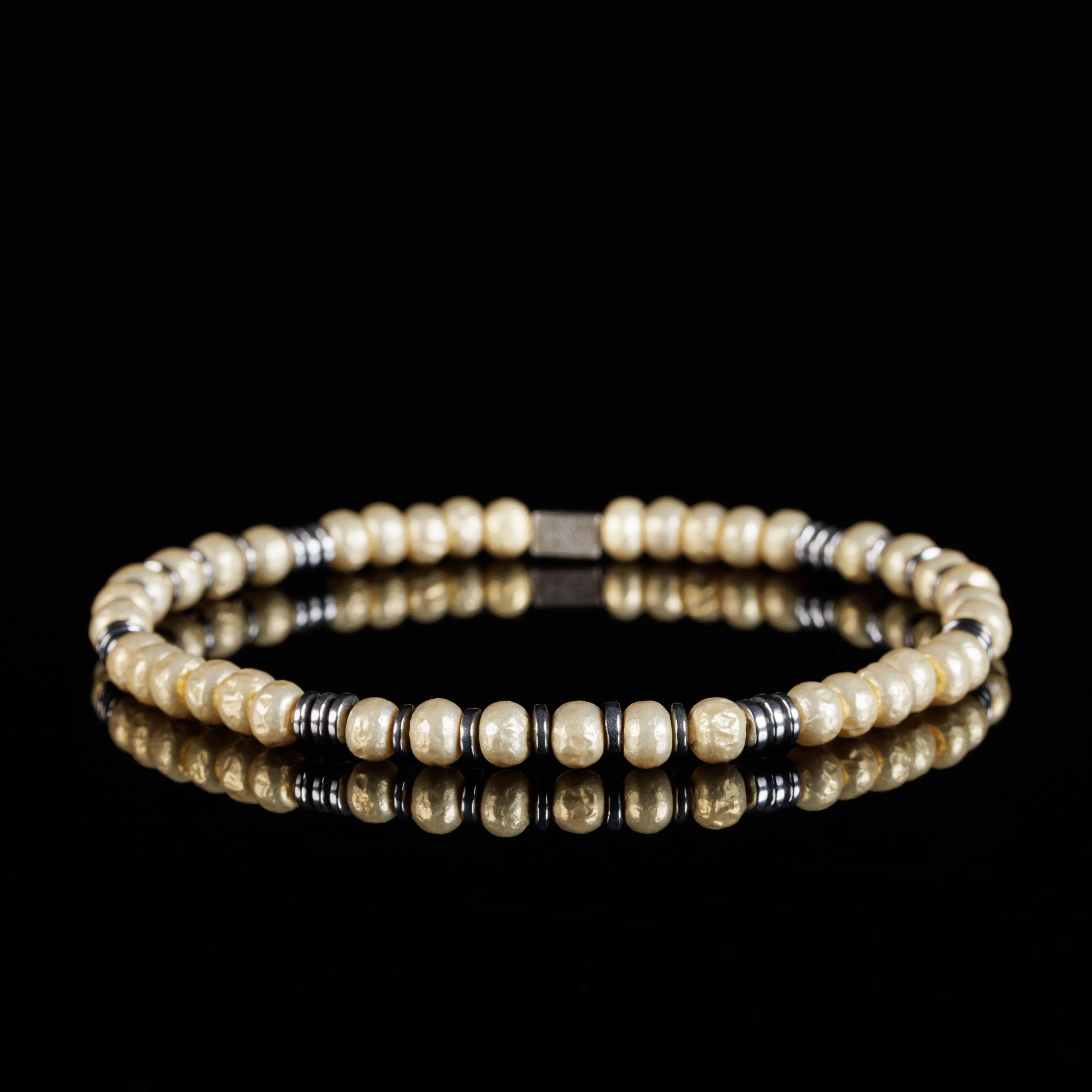 Hematite - Vanilla Bracelet I (4mm)