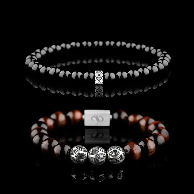 Mars Aegis Bracelet Pair (6&10mm)