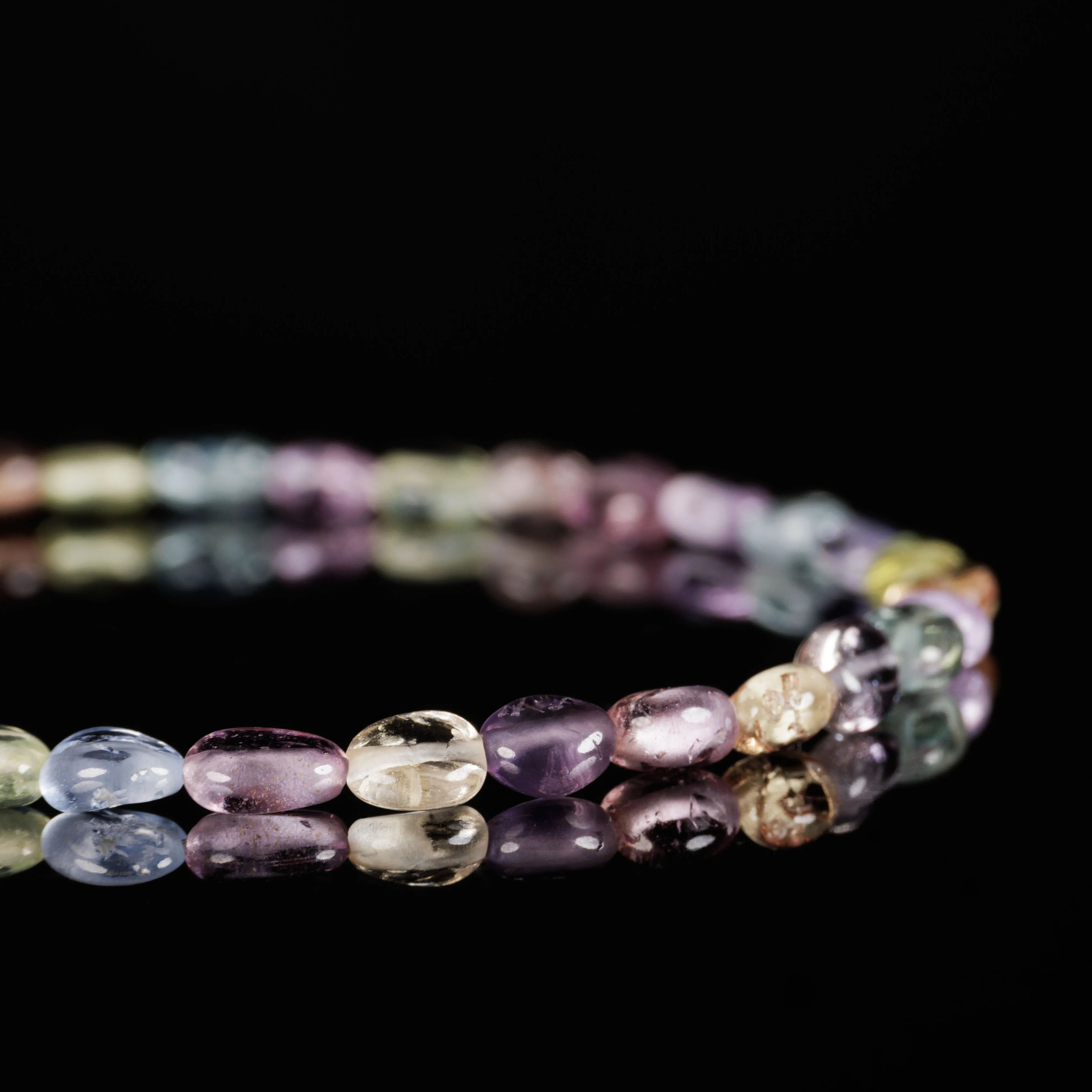 Multi Color Sapphire Bracelet I (2-3mm)