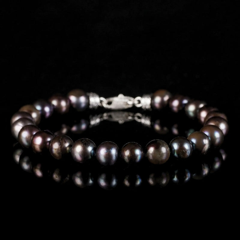Peacock Black Pearl Bracelet II (9mm)