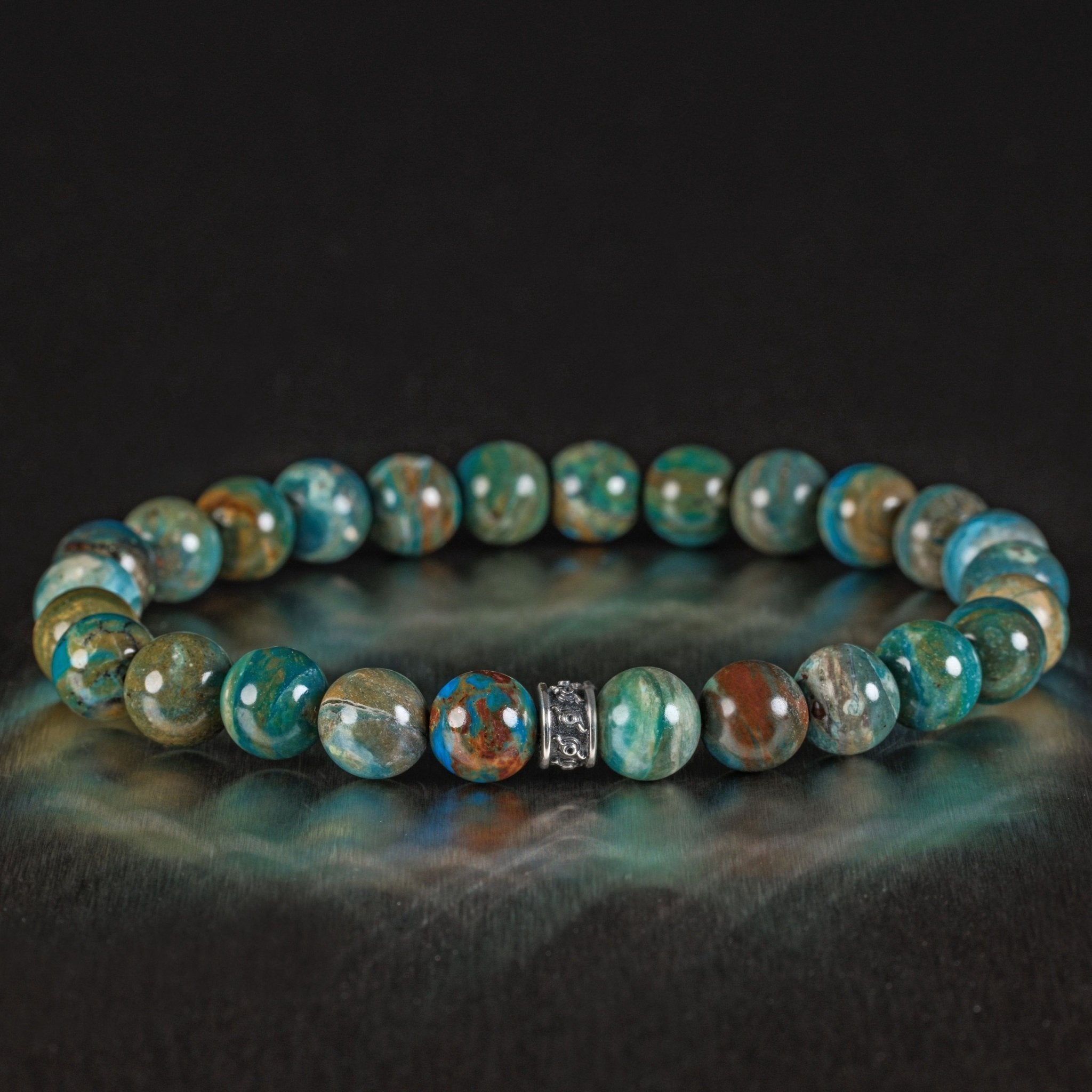 Peruvian Blue Opal Bracelet II (8mm)