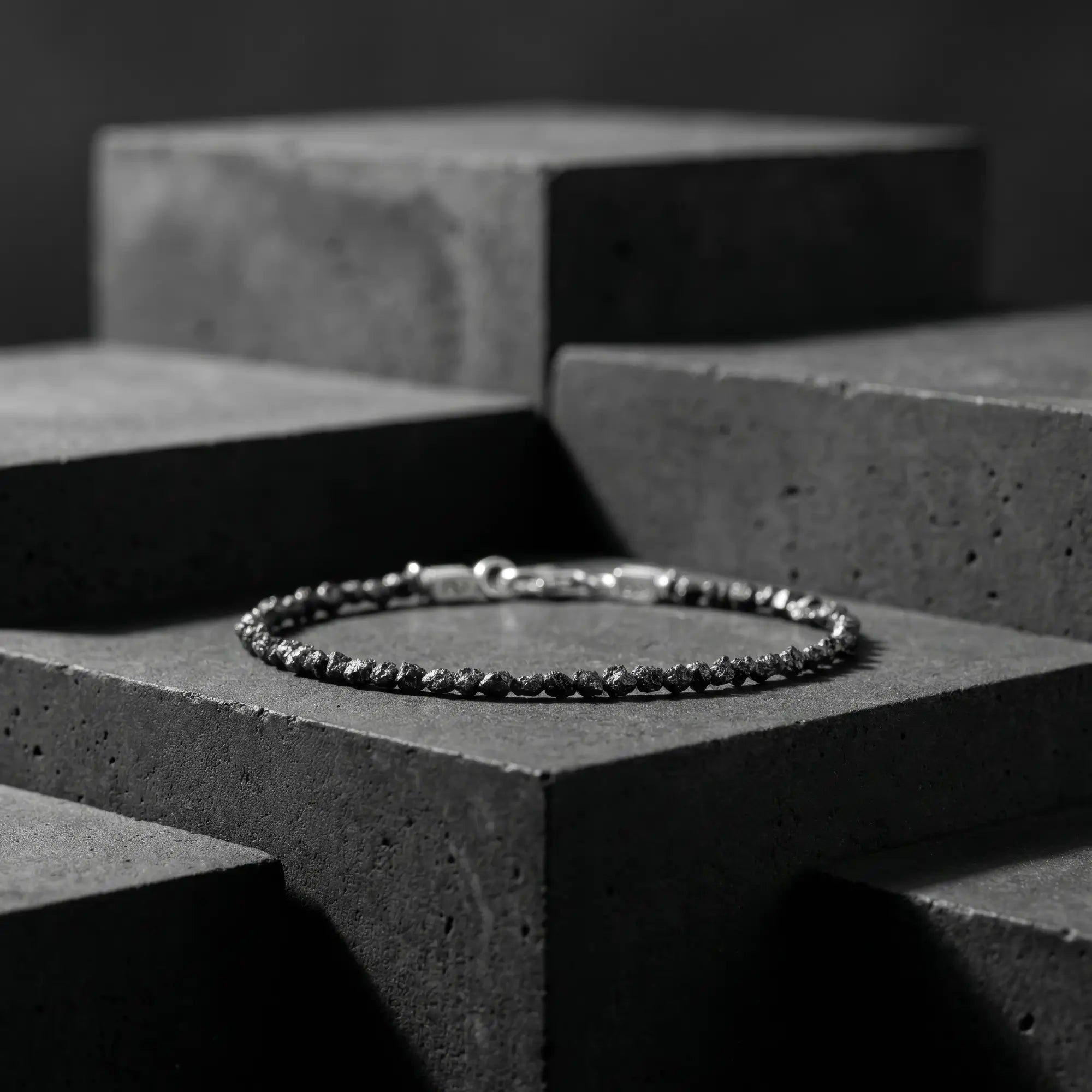 Raw Black Diamond Bracelet VII (2.5-3.5mm)
