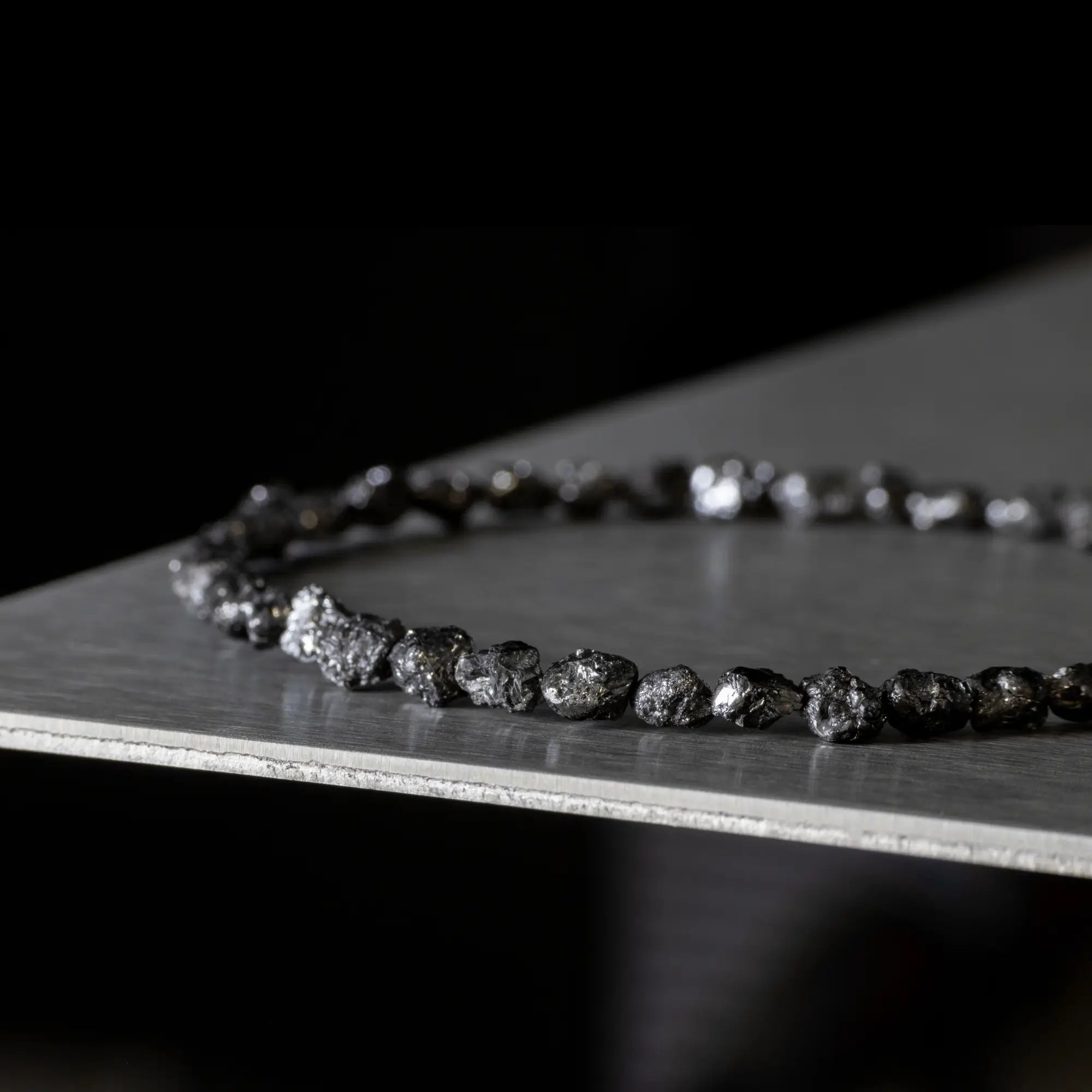 Raw Black Diamond Bracelet V (3-4mm)