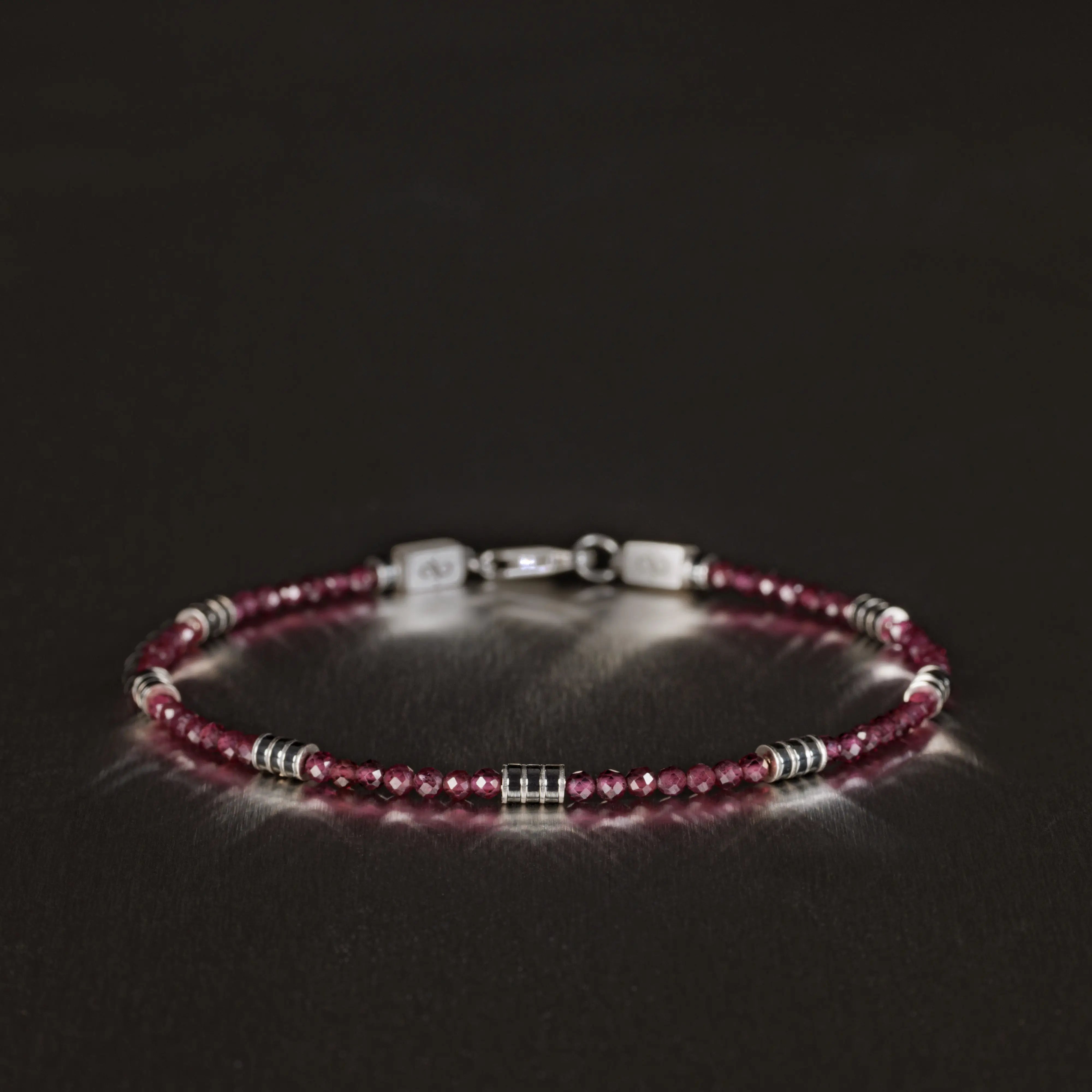 Red Garnet Bracelet XII (2mm)