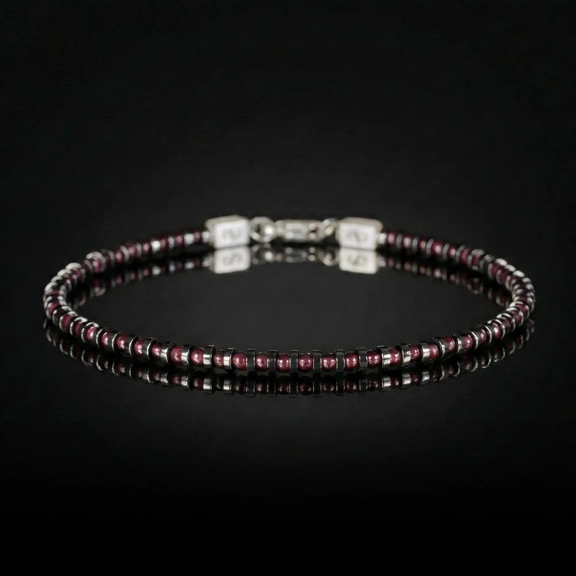 Red Garnet Bracelet XIII (2mm)