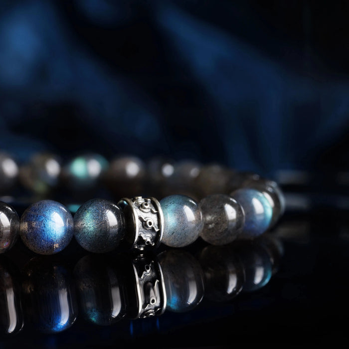 Labradorite Bracelet VII (6mm) - Secondary Specimen