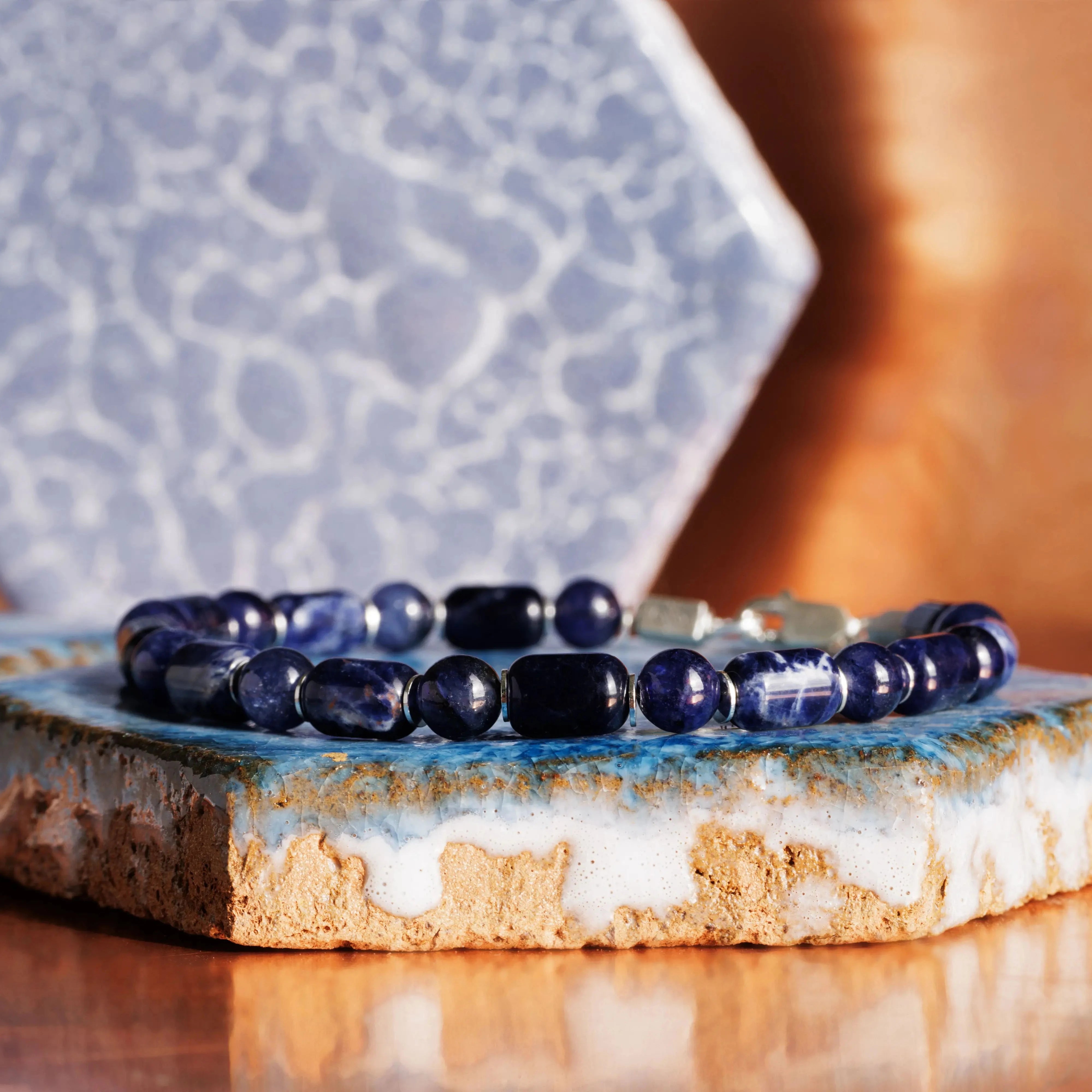 Blue Sapphire - Sodalite Bracelet VI (6mm)