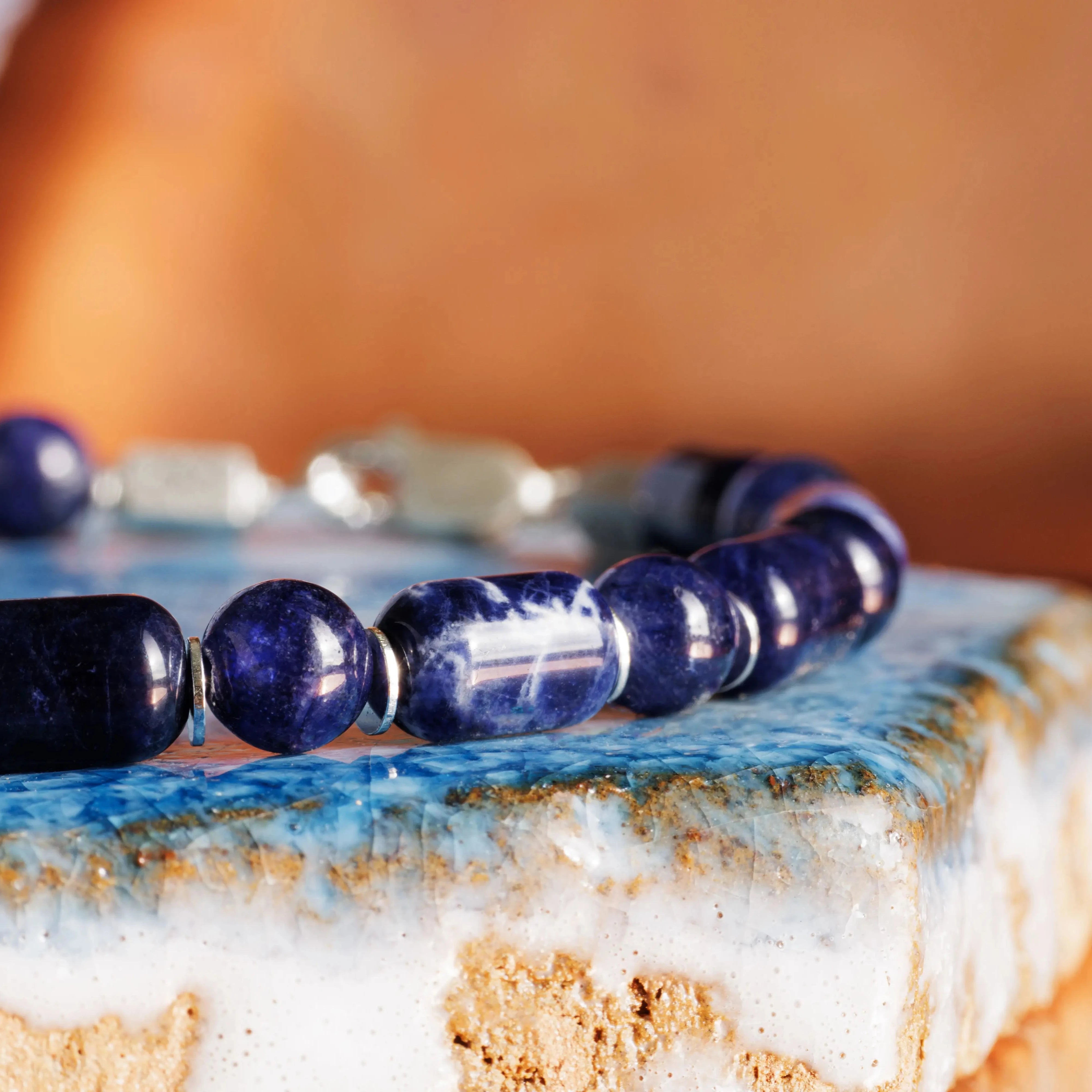 Blue Sapphire - Sodalite Bracelet VI (6mm)