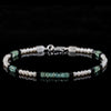 White Pearl - Emerald Bracelet II (2.5-3mm)
