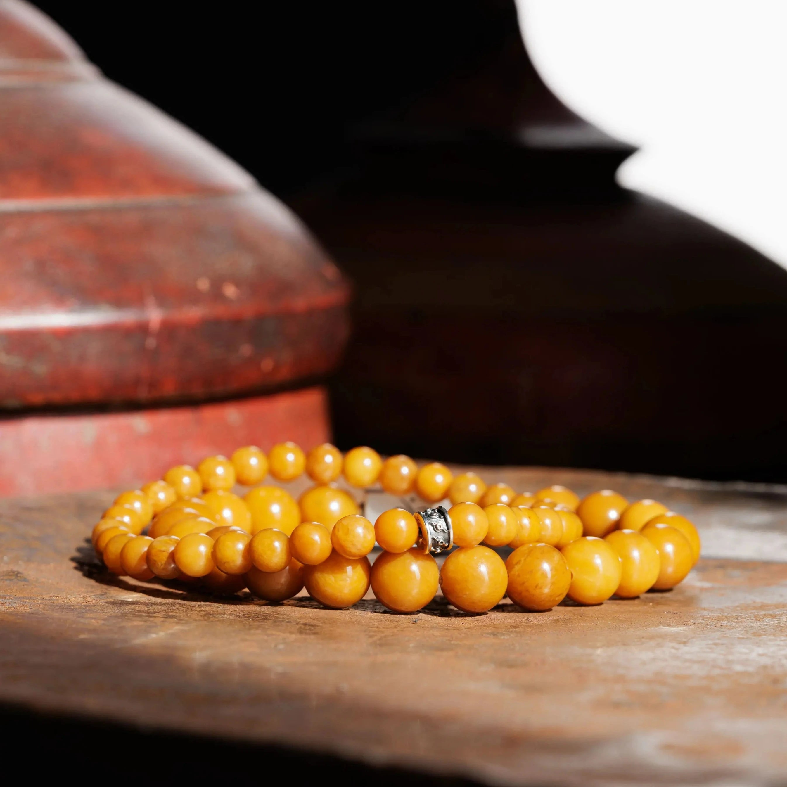 Mustard Yellow Jade Bracelet X (10.5mm)