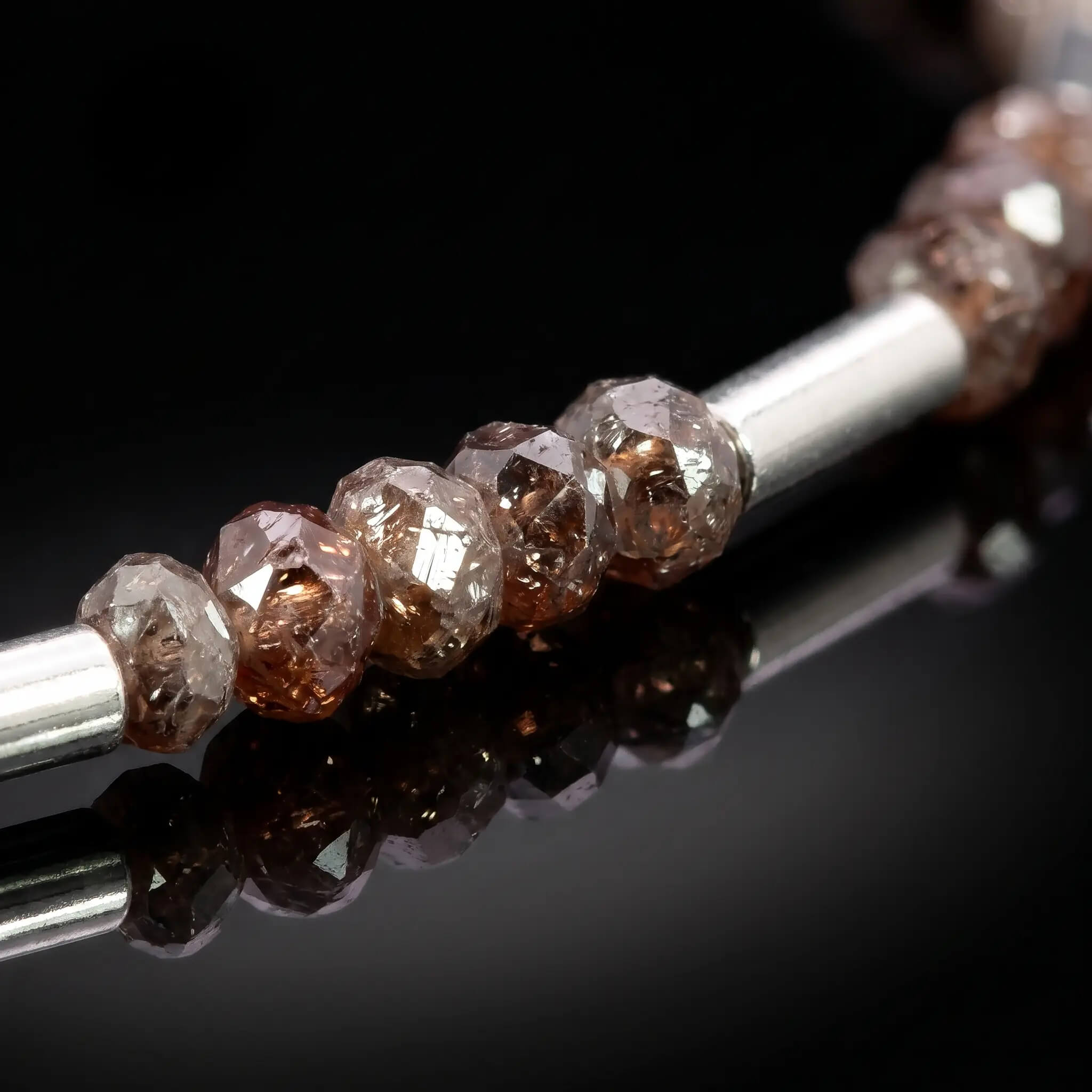 Red-Brown Diamond Bracelet 4 carat (2-3mm)