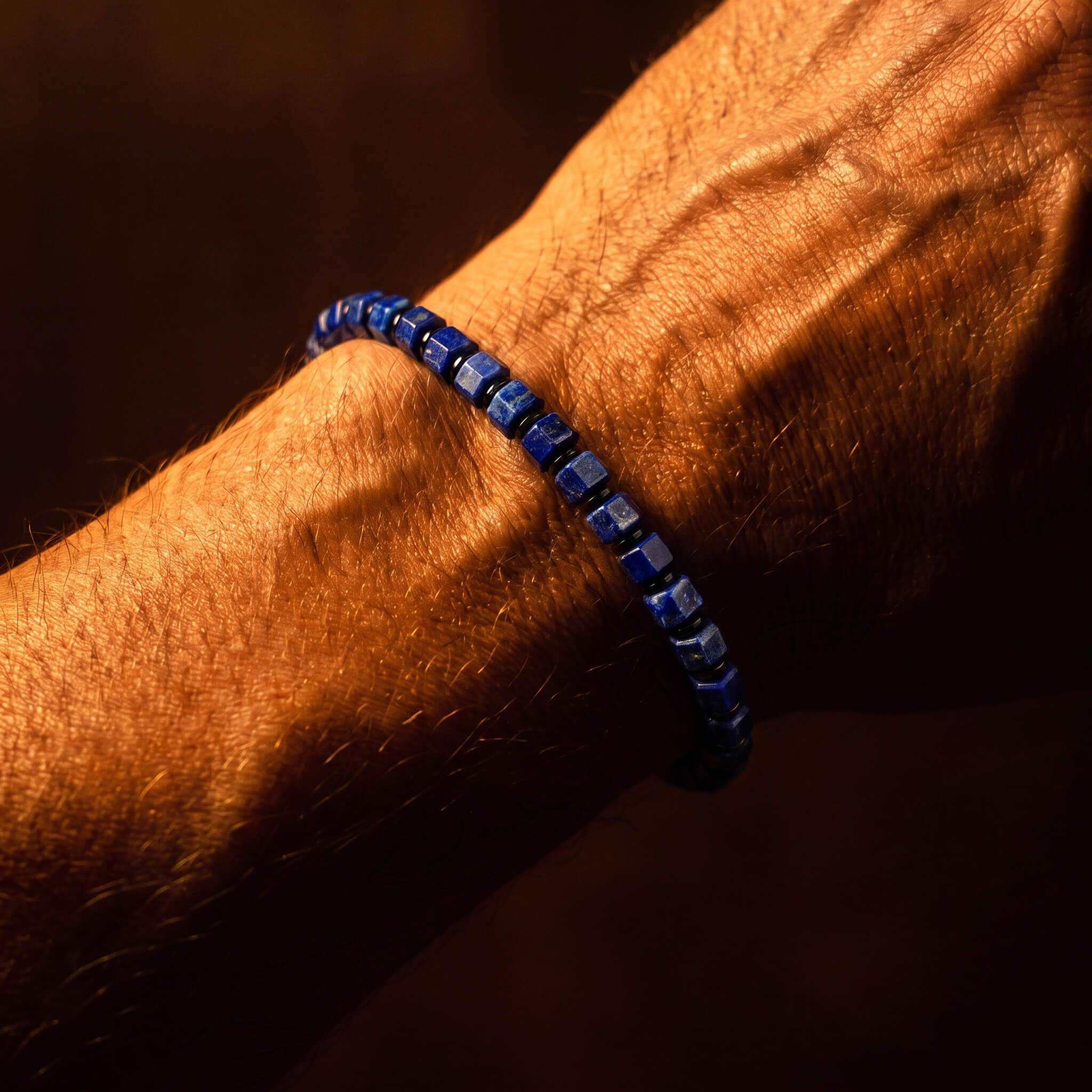 Lapis Lazuli Hexagon Bracelet I (5.5mm)