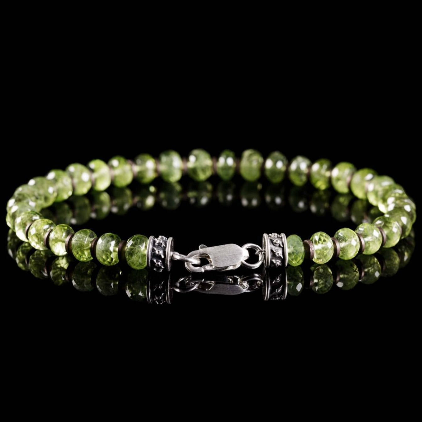 Peridot Bracelet IV (6mm) (8573764075855)