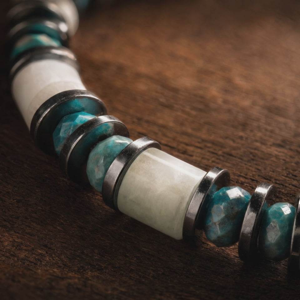 Burmese Jade - Turquoise Bracelet I (6mm) product video