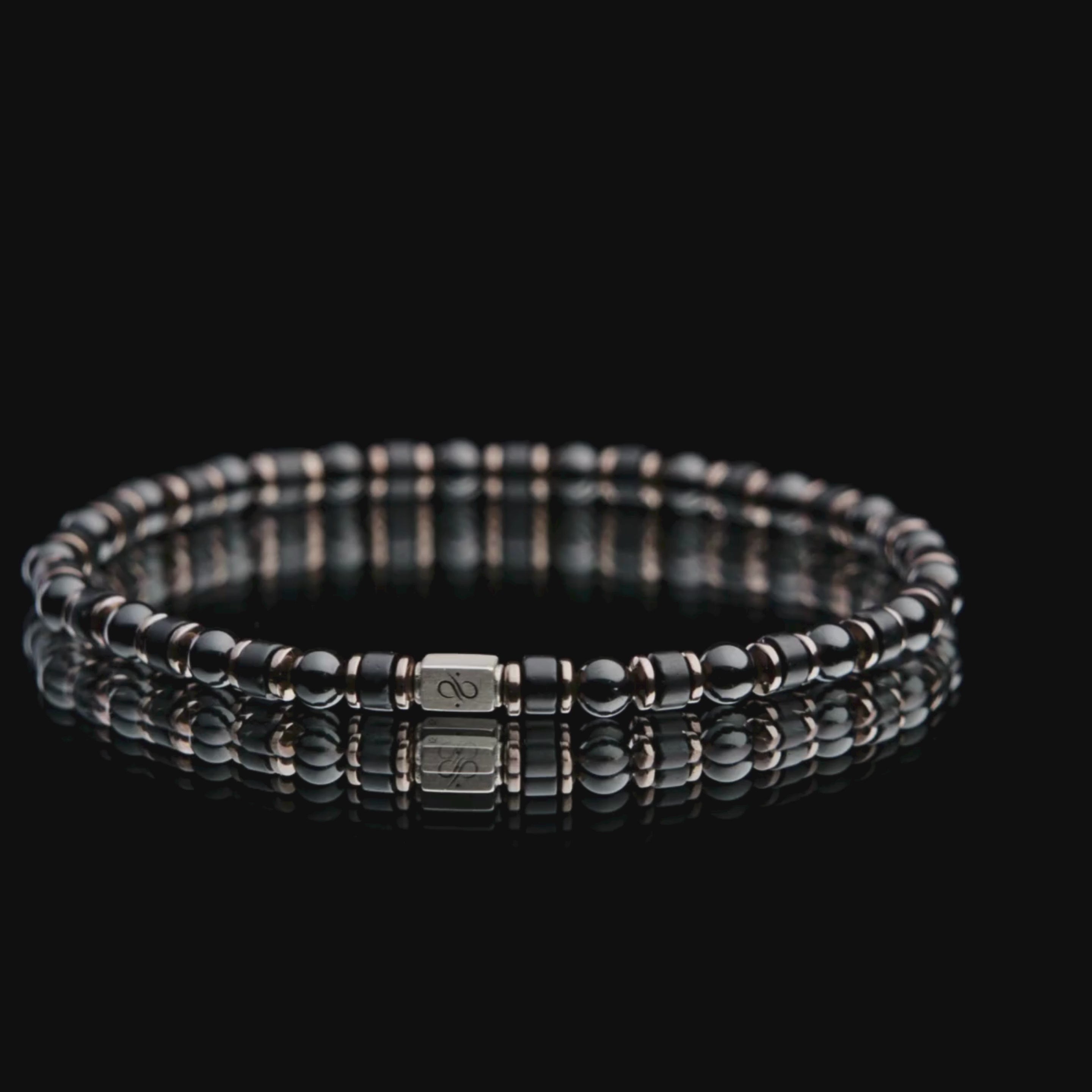 Black Onyx Bracelet V (4mm)