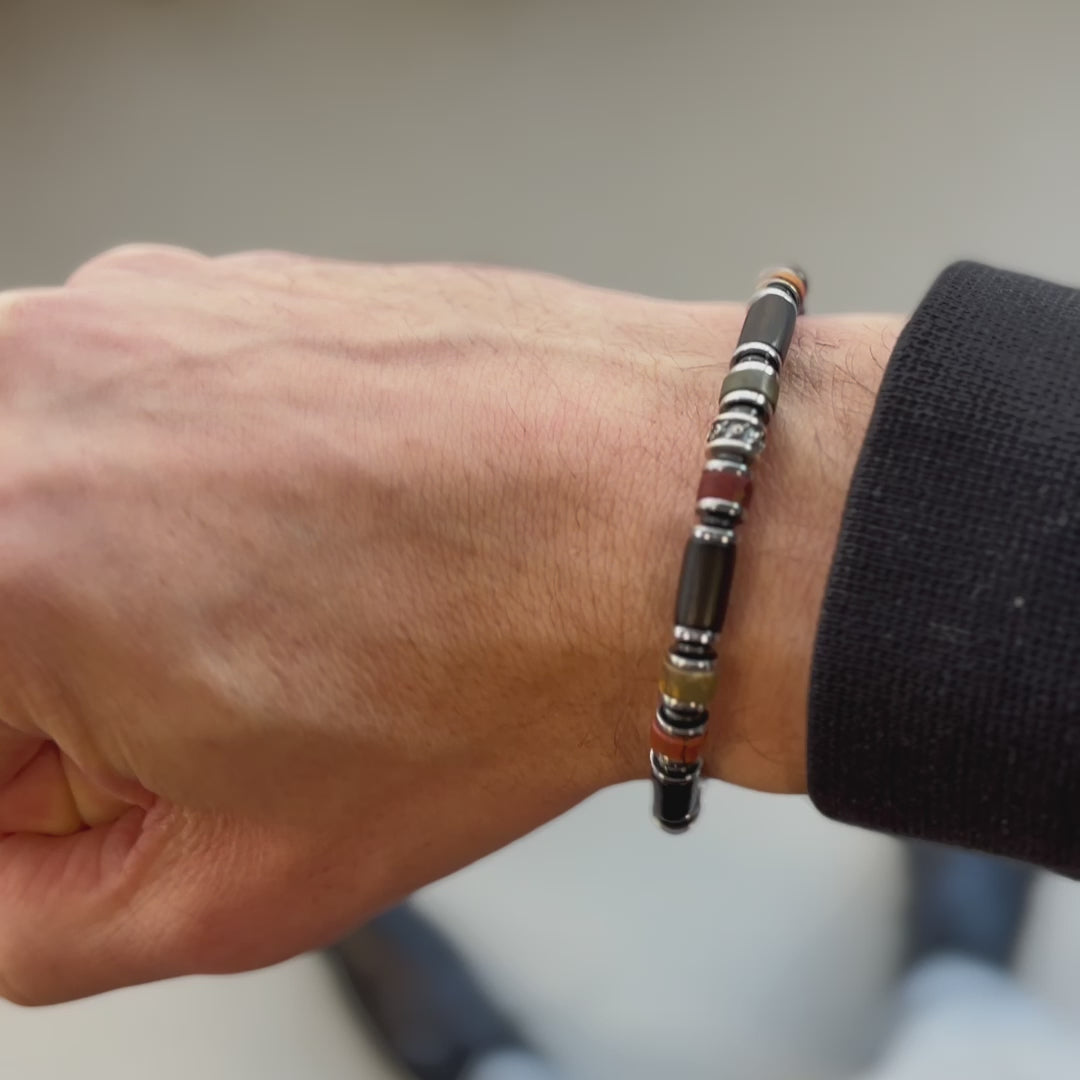 Red Creek Jasper Bracelet II (12x8mm) video