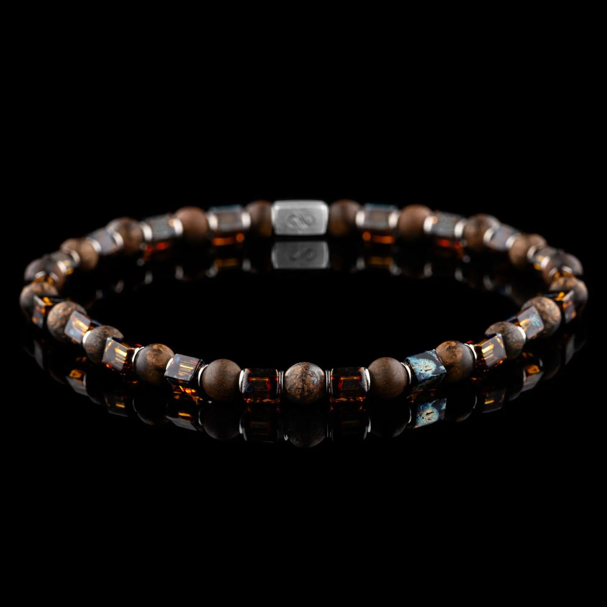 Bronzit - Würfelarmband II (4mm) 